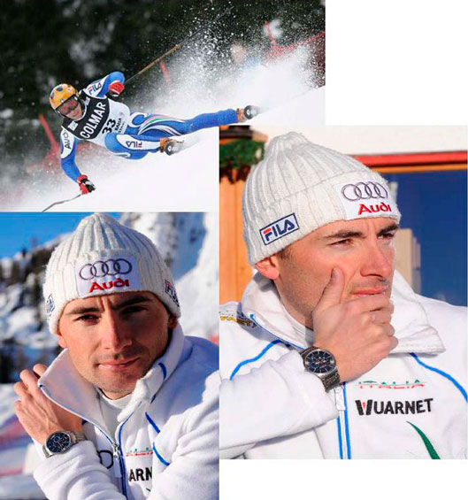 Зима может быть подходит к концу, но лыжник и участник олимпиады Алессандро Роберто, спонсируемый компанией Skagen, по-прежнему покоряет склоны