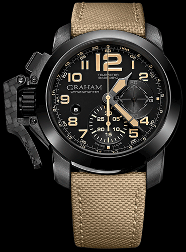  Chronofighter Oversize Black Sahara