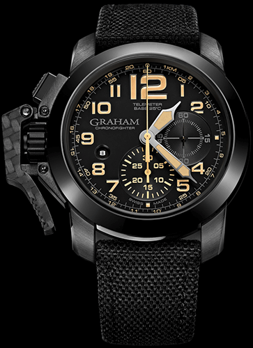  Chronofighter Oversize Black Sahara