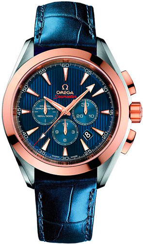 мужские часы Omega Seamaster Aqua Terra Co-Axial Chronograph London 2012