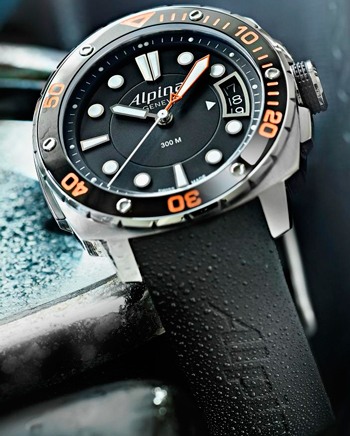 Часы 300 Extreme Diver 300 Orange от Alpina