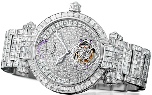 Лучшие ювелирно-декоративные часы: Chopard – Imperiale Tourbillon Full Set