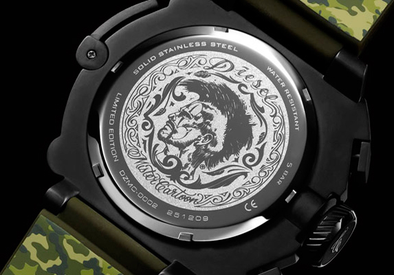 задняя сторона часов Diesel Only the Brave DZMC0002 задняя сторона часов Diesel Only the Brave DZMC0002