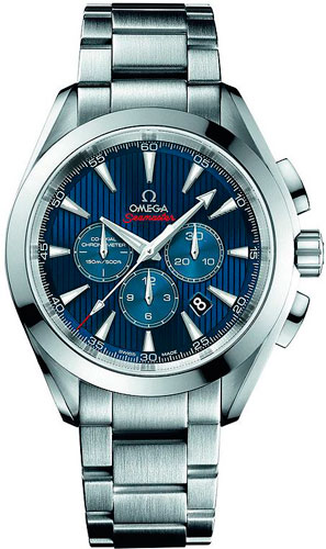 мужские часы Omega Seamaster Aqua Terra Co-Axial Chronograph London 2012