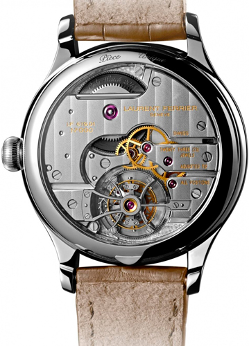 задняя сторона часов Laurent Ferrier Galet Classic Tourbillon Double Spiral