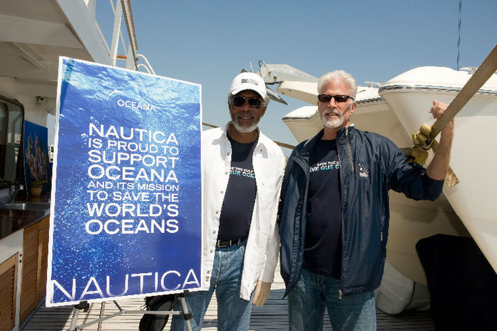 Morgan Freeman и Ted Danson на Oceana Gulf of Mexico Research Expedition