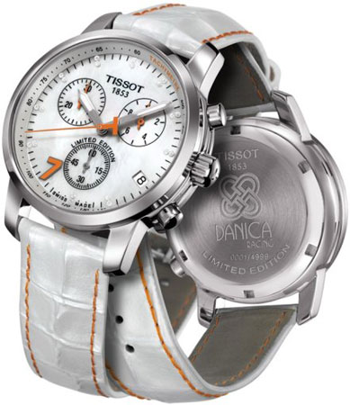 Женские часы Tissot PRC 200 Danica Limited Edition — сильная модель для сильной женщины! Сердце американской автогонщицы Даники Патрик растаяло.