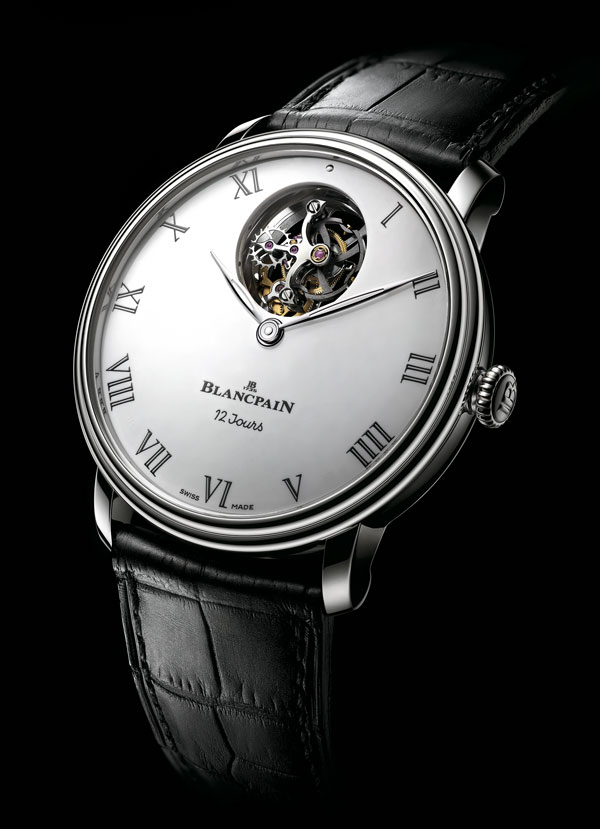 Часы Blancpain из коллекции Villeret (ref. 66240-3431-55B) c парящим турбийоном
