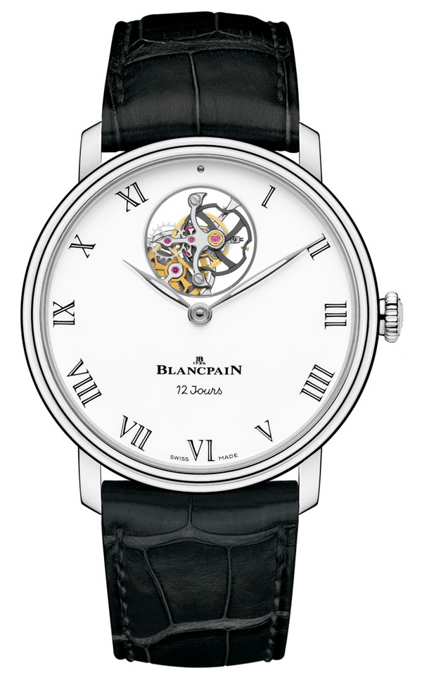 Часы Blancpain из коллекции Villeret (ref. 66240-3431-55B) c парящим турбийоном