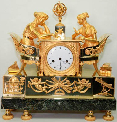 Каминные часы Ампир 1810 г. Каминные часы Ампир 1810 г.