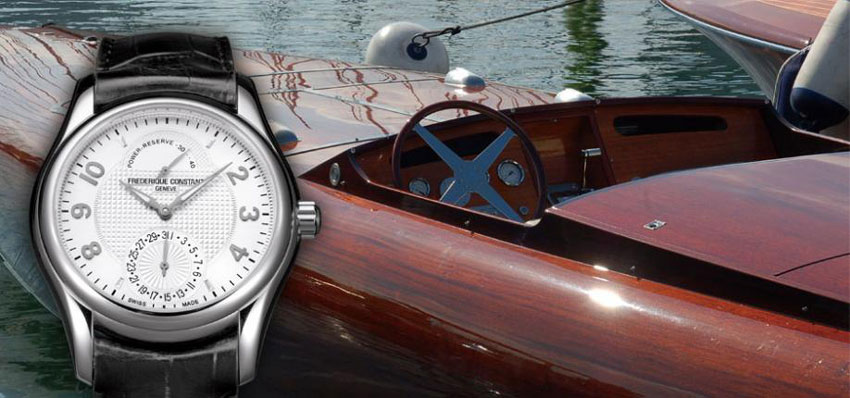 В дизайне часов Runabout Chrono Automatic воплощена уникальность легендарных спортивных яхт “Runabout”, которые были невероятно популярны в ревущих 20-х годах прошлого столетия