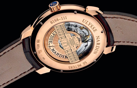 задняя сторона часов Ulysse Nardin Classico 120 Limited Edition