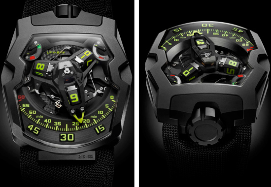 Часы URWERK UR-210Y «Черный Ястреб»