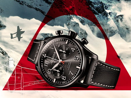 Часы Alpina Startimer Automatic Chronograph «BLACK STAR» (ref. AL-860GB4FBS6)