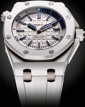 Часы Audemars Piguet Royal Oak Offshore Diver White Ceramic (Ref. 15707CB.OO.A010CA.01)