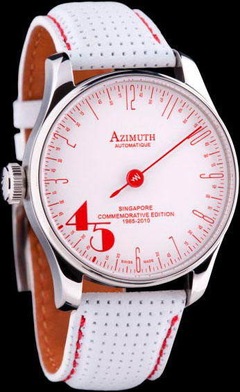 Белые мужские часы Azimuth Back In Time - назад в будущее!