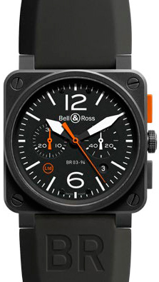 Часы BR 03-4 Carbon Orange Limited Edition от Bell & Ross
