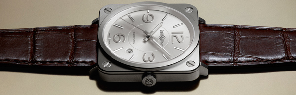 Женские часы Bell & Ross BR S Officer Silver
