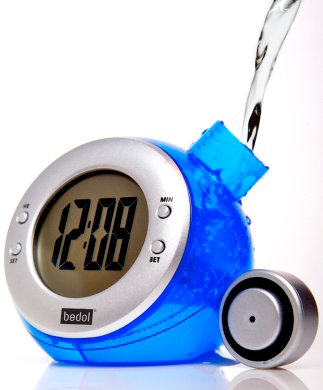   Water Clock Blue Pouring  Bedol