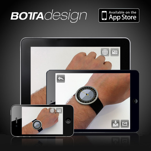 Часы Botta-Design можно примерить с помощью iOS - приложения