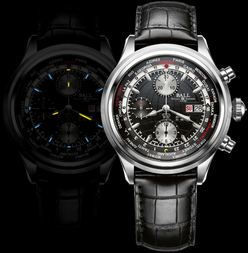  Trainmaster Worldtime Chronograph (Ref. CM2052D-LJ-BK)