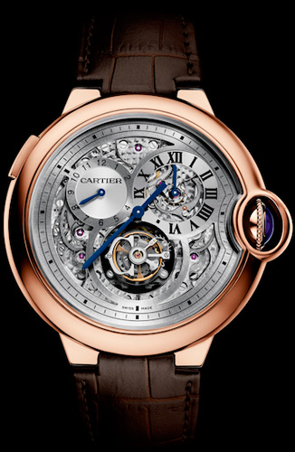 часы Ballon Bleu Tourbillon Double Jumping Second Time Zone от Cartier