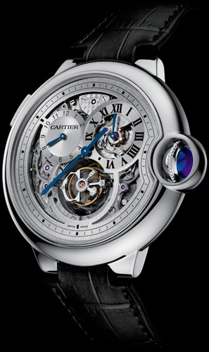 часы Ballon Bleu Tourbillon Double Jumping Second Time Zone от Cartier
