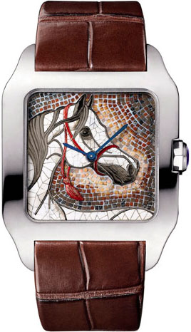 часы Santos-Dumont XL Hourse Motif