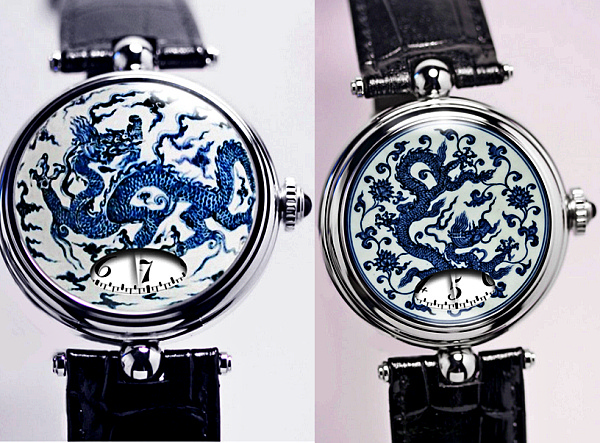 Фарфоровые часы с драконами от Angular Momentum