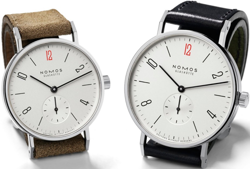 Часы Special Edition Tangente (Ref. 123.S3) и (Ref. 164.S2) от Nomos для «Doctors Without Borders»