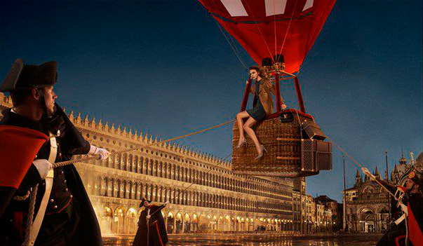 Дэвид Боуи и Аризона Мьюз в ролике Louis Vuitton