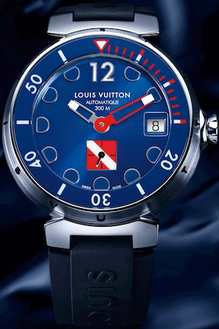 часы Tambour Diving II Auto Blue