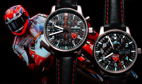 Суперкрутые гоночные мотоциклы Ducati и суперкрутые наручные часы Fortis “Ducati World Champion Edition” — бесподобный альянс!