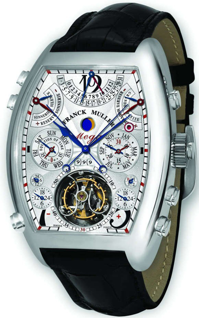 Самые сложные в мире наручные часы - Aeternitas Mega 4, рекорд установленный Франком Мюллером