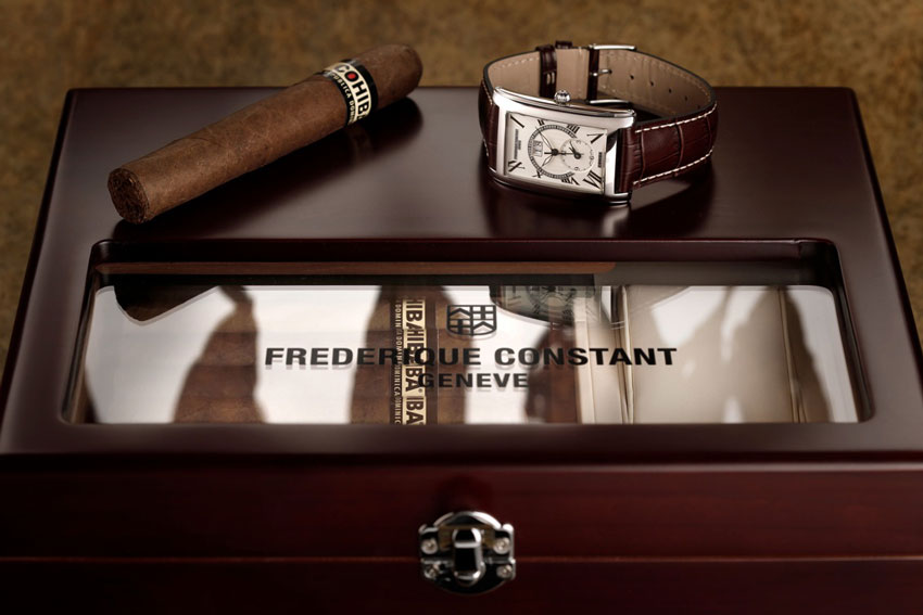 Уникальные часы Frederique Constant Cohiba в наборе с хьюмидором и сигарами, созданными специально для команданте Острова Свободы — Фиделя Кастро Уникальные часы Frederique Constant Cohiba в наборе с хьюмидором и сигарами, созданными специально для команданте Острова Свободы — Фиделя Кастро