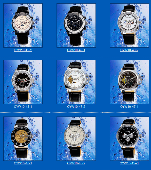Популярные модели 2012 года от комании Ohsen - Fully-automatic-mechanical-series Популярные модели 2012 года от комании Ohsen - Fully-automatic-mechanical-series