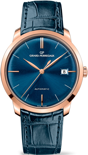 Часы Girard-Perregaux 1966 in Pink Gold with Deep Blue Dial (Ref. 49525-52-432-BB4A)