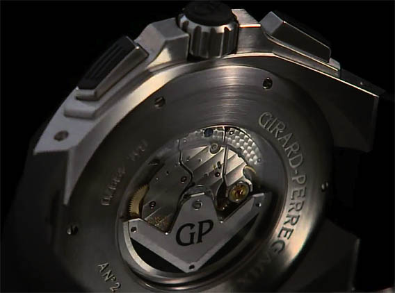 задняя сторона часов Girard-Perregaux Chrono Hawk