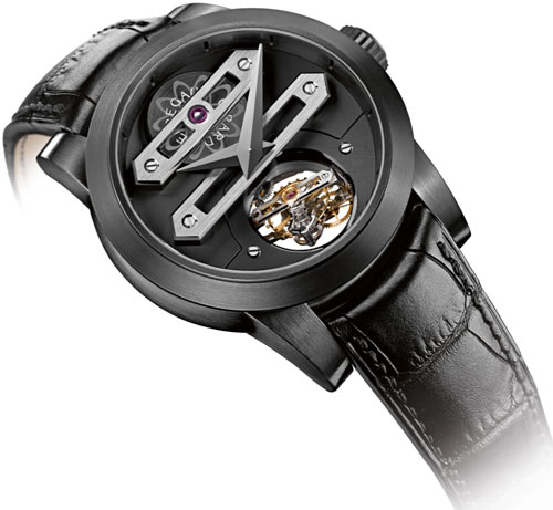часы DLC Titanium Bi-Axial Tourbillon