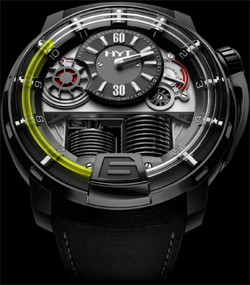 часы HYT H1 Hydro Mechanical Watch Black DLC часы HYT H1 Hydro Mechanical Watch Black DLC