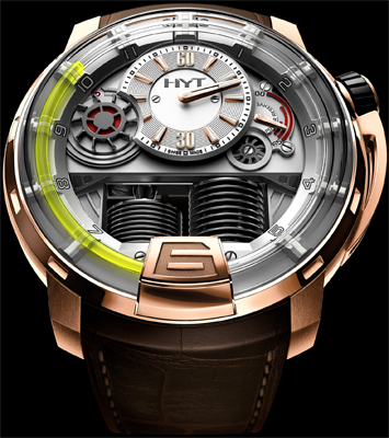 часы HYT H1 Hydro Mechanical Watch Pink gold (5N) часы HYT H1 Hydro Mechanical Watch Pink gold (5N)
