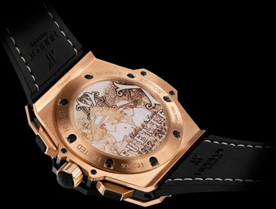 задняя сторона часов Hublot King Power «Arturo Fuente»