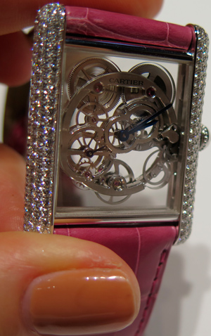 Скелетонизированные часы Cartier Tank Louis Cartier Skeleton
