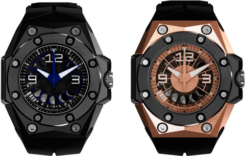 часы Oktopus II Moon Black и Oktopus II Moon Gold от марки Linde Werdelin