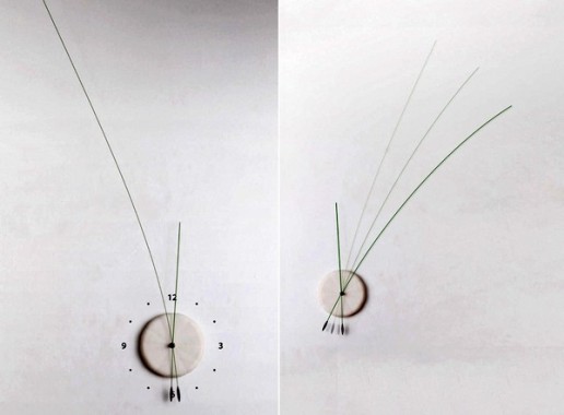 Настенные часы Lithe Clock с длинными стрелками Настенные часы Lithe Clock с длинными стрелками