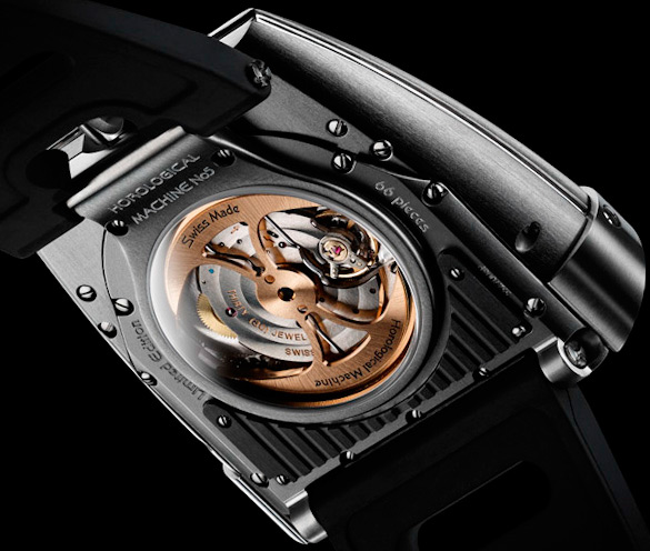 задняя сторона часов MB&F HM5 On The Road Again