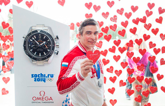 Альберт Демченко в павильоне OMEGA