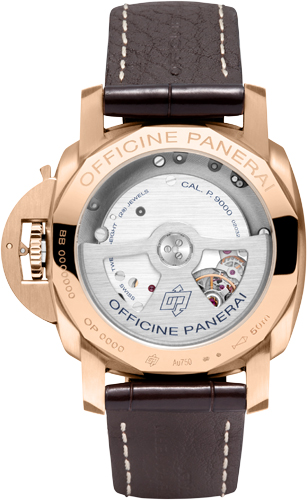 задняя сторона часов Luminor Marina 1950 3 Days Automatic (PAM00393)