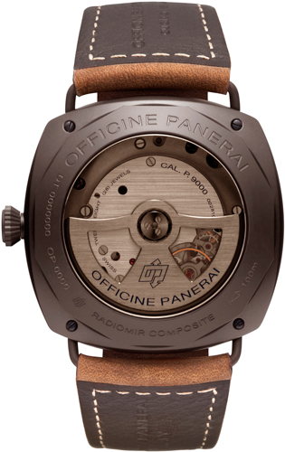 задняя сторона часов Radiomir Composite® Black Seal 3 Days Automatic – 45 mm (Ref. PAM00505)