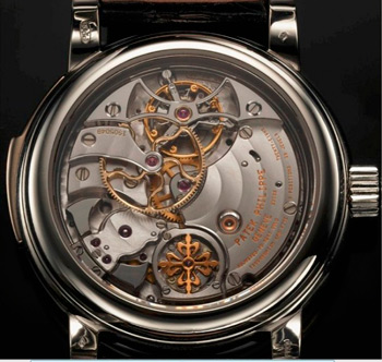 задняя сторона часов Patek Philippe Platinum Ref 5016 Black & Red
